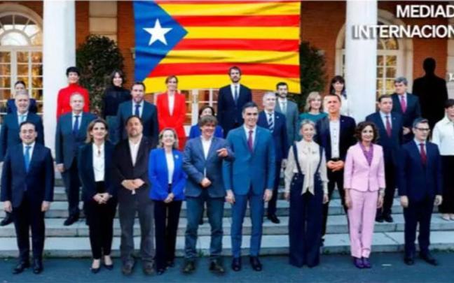 El fotomontaje eliminado por el PP.