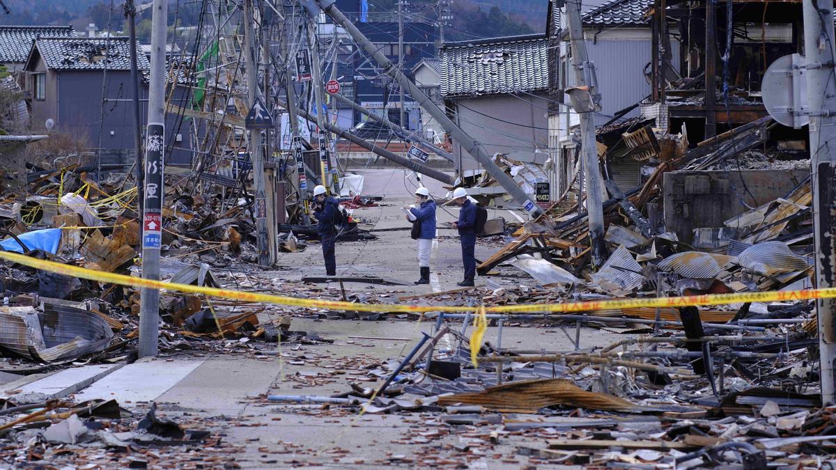 La península de Noto, en Japón, un mes después del terremoto de principios de este año.