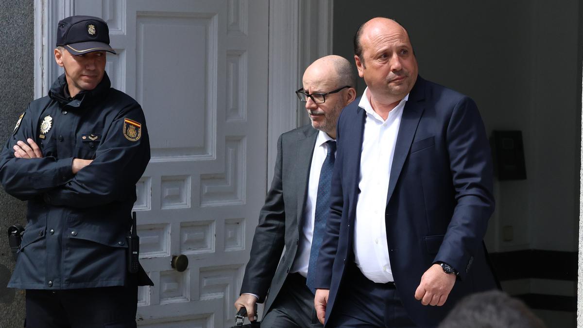 El empresario Claudio Rivas Ruiz Capillas, a su salida del Tribunal Supremo.