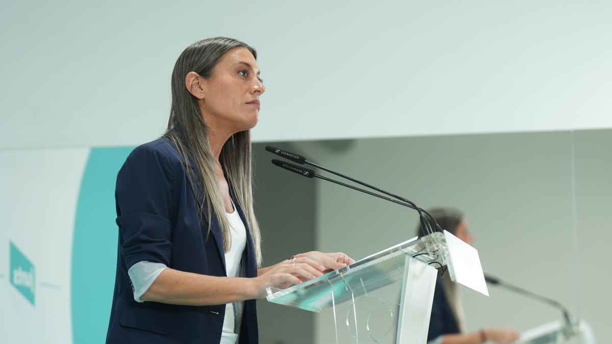 La vicepresidenta de Junts, Miriam Nogueras.