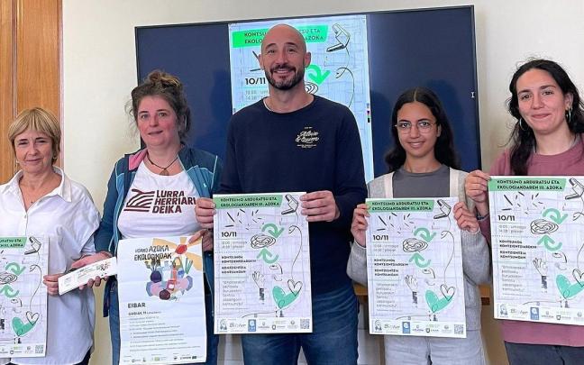 Presentacion de la Feria del Consumo Responsable y Ecológico en el ayuntamiento de Eibar.