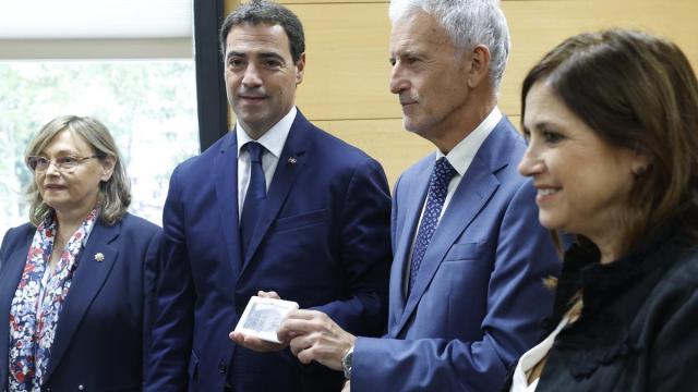 El lehendakari, Imanol Pradales, con el presidente del Tribunal Superior de Justicia del País Vasco, Iñaki Subijana, en la apertura del año judicial