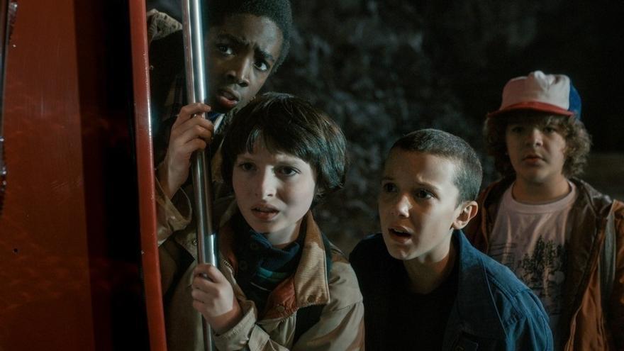 Escena de la primera temporada de 'Stranger Things'