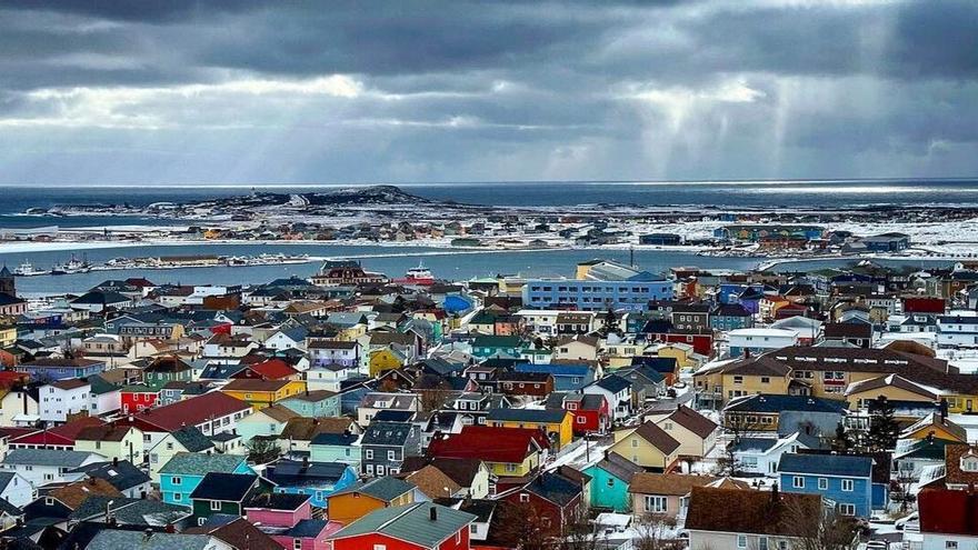 Vista panorámica de San Pedro y Miquelón