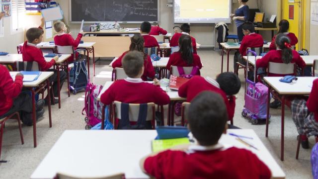 Imagen de archivo de unos alumnos en un colegio