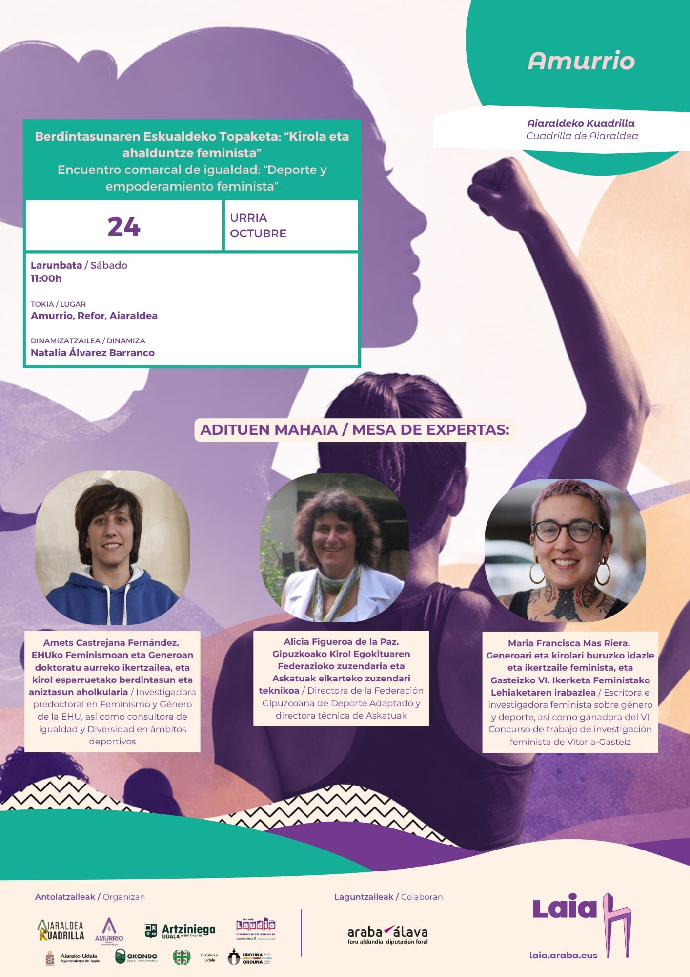 Cartel de la mesa de expertas