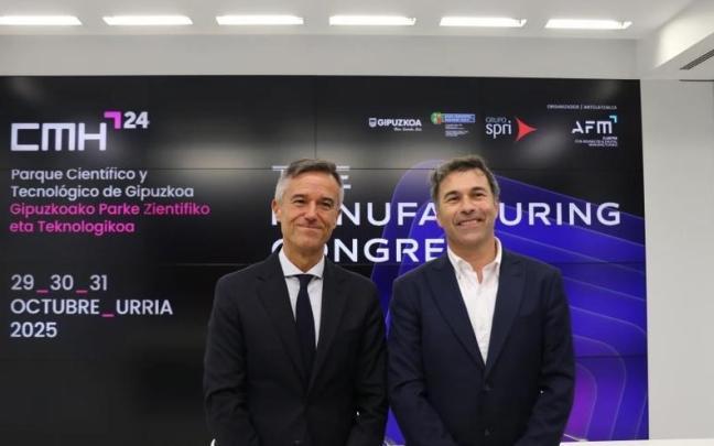 El director general de AFM Cluster, Xabier Ortueta, y el diputado de Promoción Económica y Proyectos Estratégicos, Unai Andueza.