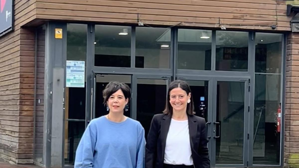 Paule Sanchez y Mireia Elkoroiribe, en la presentación