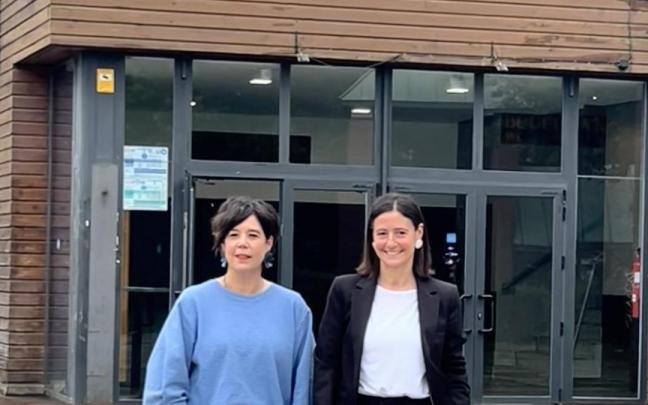 Paule Sanchez y Mireia Elkoroiribe, en la presentación