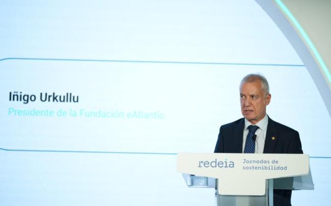 Iñigo Urkullu, durante su comparecencia.