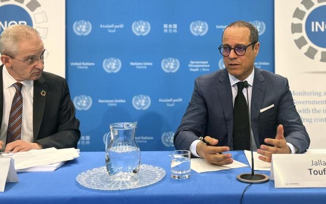 El presidente de la Junta Internacional de Fiscalización de Estupefacientes, Jallal Toufiq.