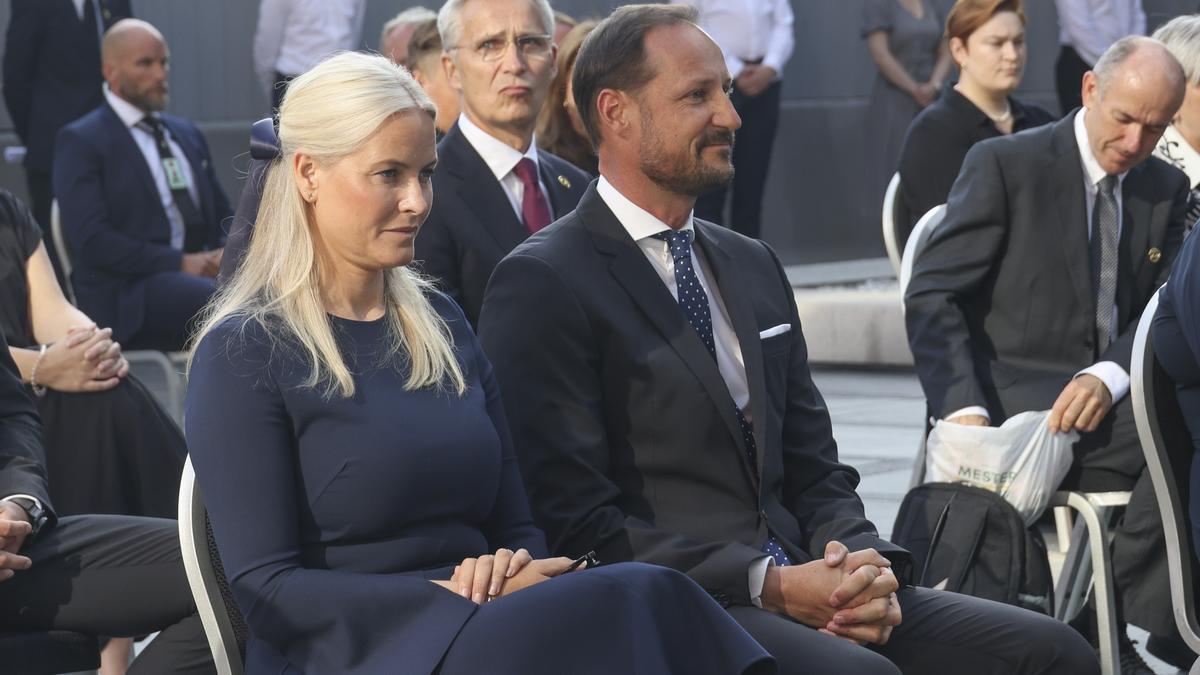 La princesa Mette-Marit junto al príncipe Haakon de Noruega.