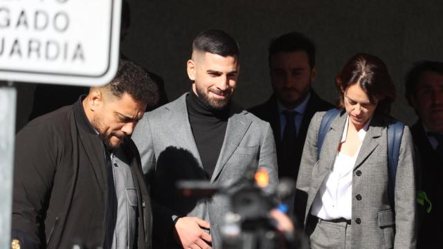 Topuria, a su llegada a los juzgados de Móstoles.