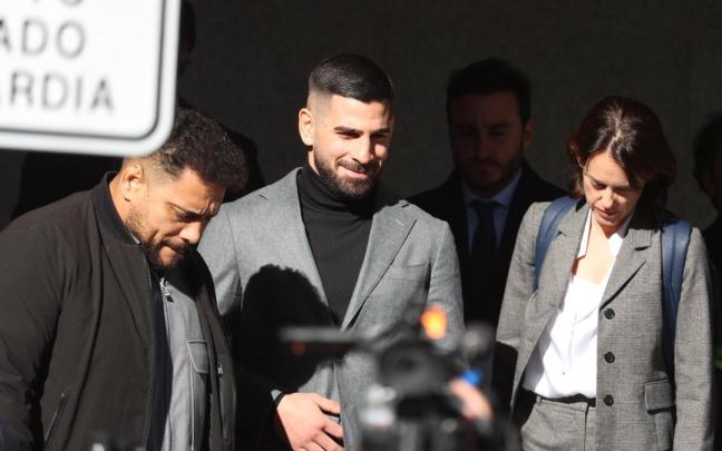 Topuria, a su llegada a los juzgados de Móstoles.