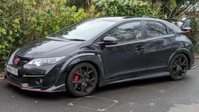 El Honda Civic Type-R robado. / Instagram (@ewan_valentine) El Honda Civic Type-R robado.