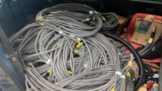 Cable robado en una empresa de Beasain. DEPARTAMENTO DE SEGURIDAD