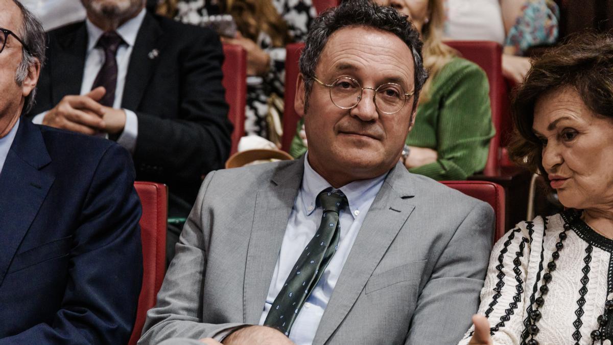 El fiscal general del Estado, Álvaro García Ortiz, poniendo al mal tiempo buena cara, tras conocer el auto del TS que lo acerca al banquillo