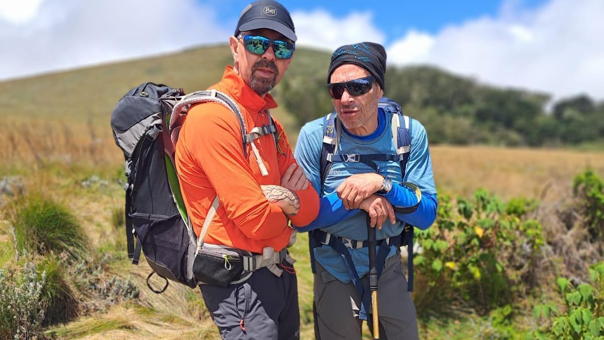 Yosu Vázquez y Javier Rojas en su aventura.