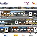 Imagen del vinilado de los trenes de Renfe para la campaña