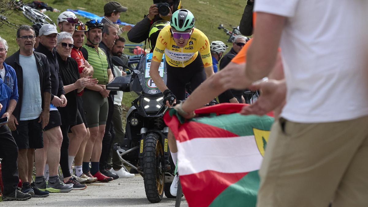 Seixas, en pleno esfuerzo en San Miguel de Aralar.