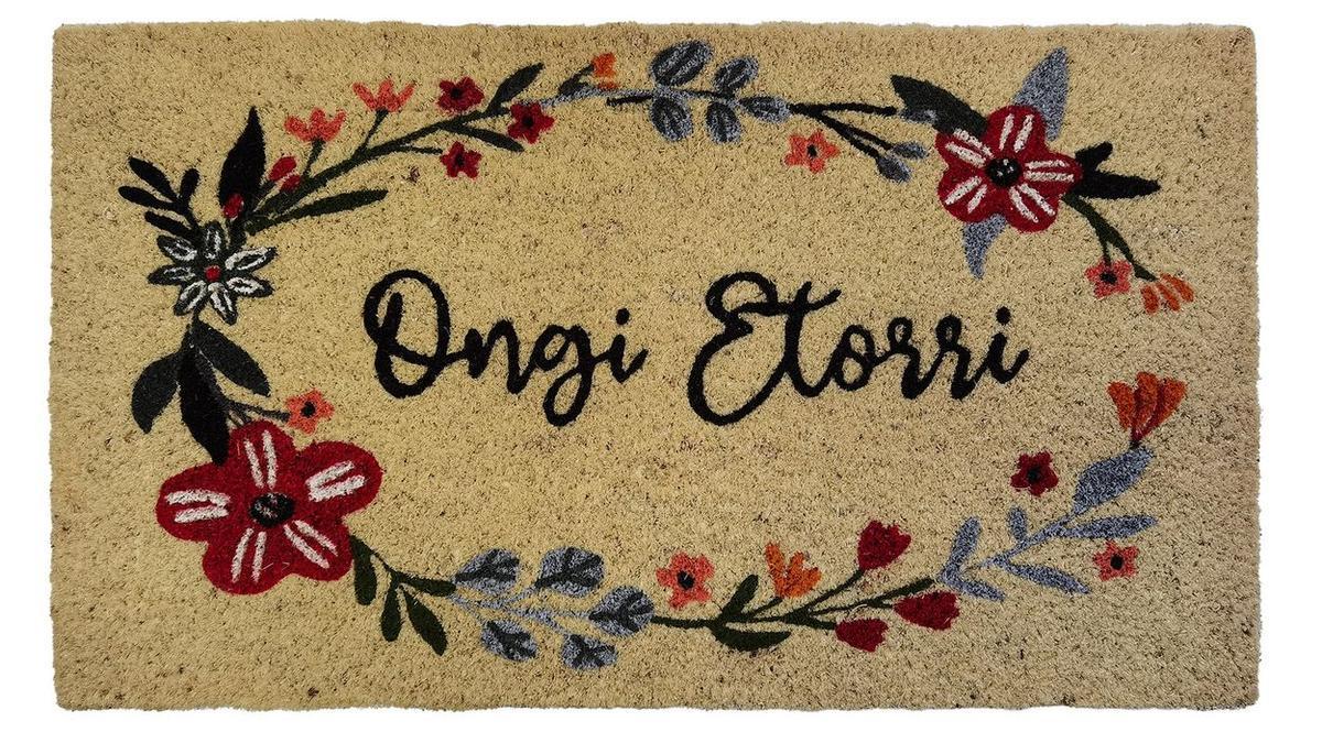 Felpudo para dar la bienvenida.