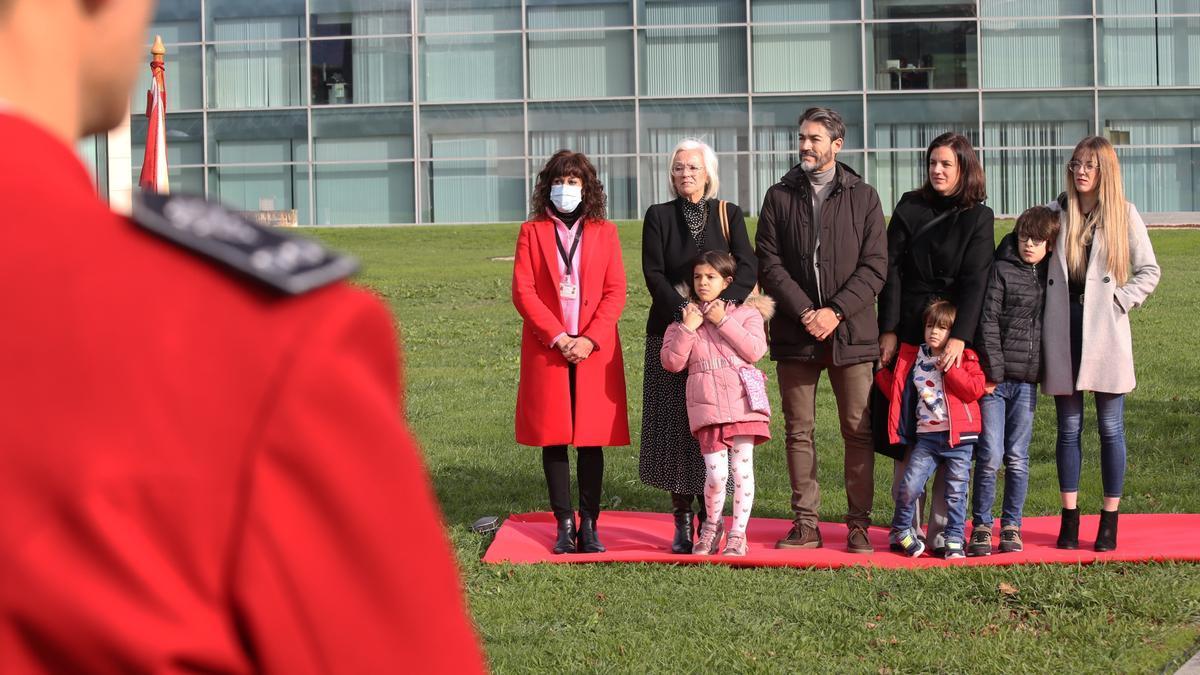 Familiares y allegados de Joseba Goikoetxea, durante el homenaje organizado en 2022.