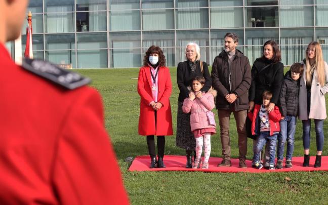 Familiares y allegados de Joseba Goikoetxea, durante el homenaje organizado en 2022.