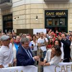 Este sábado día 6 de Julio 2024 a las 12 del mediodía se lanzará el tradicional chupinazo en el Café Iruña Bilbao