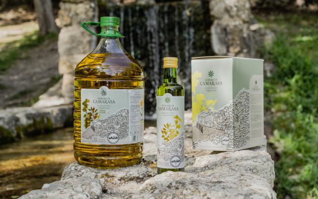 Distintos productos de aceite de Camarasa