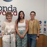 Elena Mintegia y María Larrinaga con Iranzu Calvo