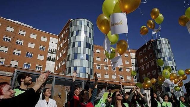 Iniciativa en Cruces en el día de lucha contra el Cáncer Infantil. FOTO DE ARCHIVO