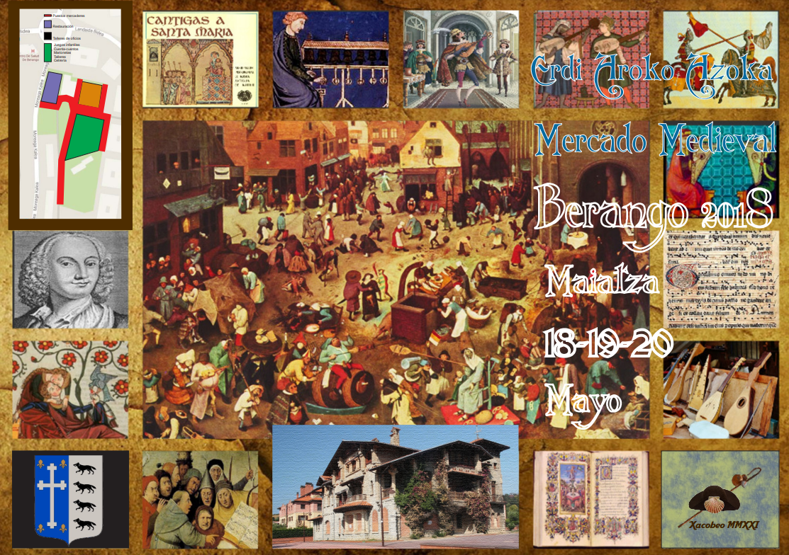 Programa de fiestas de la feria medieval de Berango 