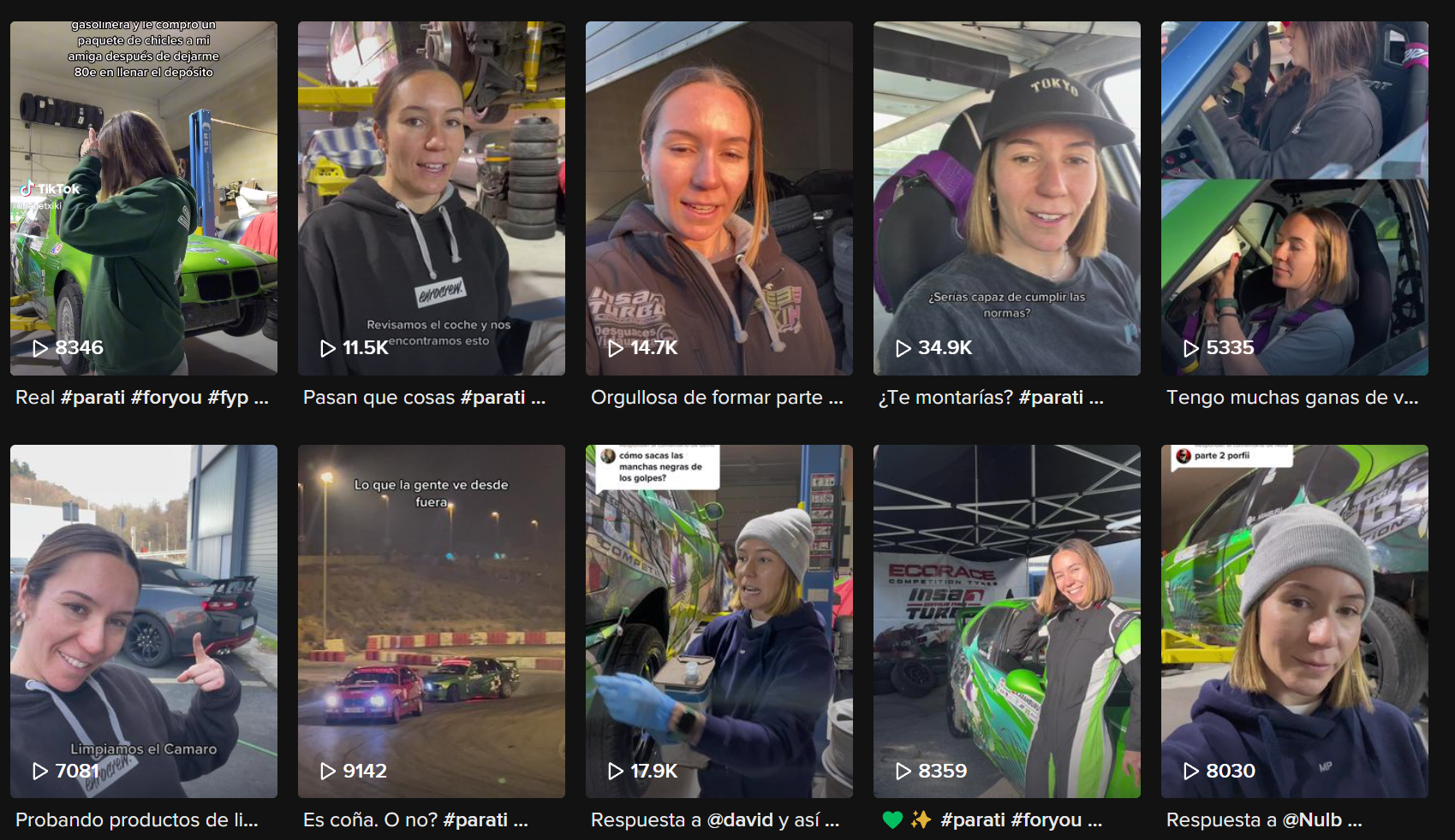 Rebeca Aramburu, piloto de Drift y mecánica Rebeca Aramburu, piloto de Drift y mecánica