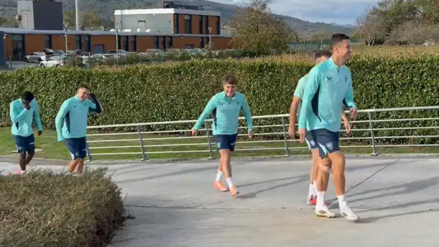 Imagen del entrenamiento de hoy en Lezama