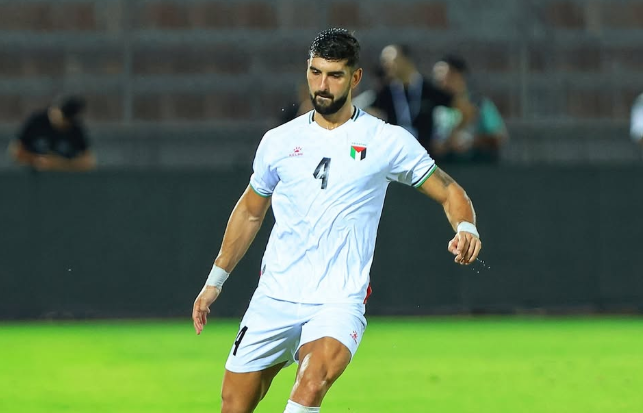 Yaser Hamed en un partido con Palestina / RRSS @yaserhamed_3