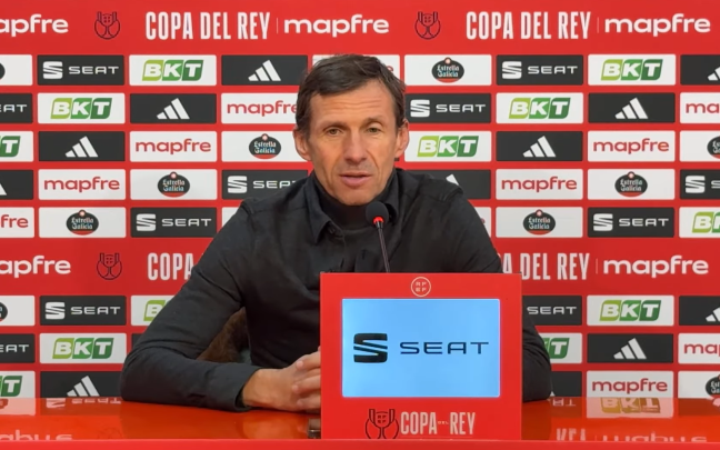 Ziganda durante la rueda de prensa de esta mañana / Youtube 