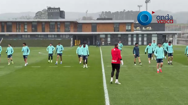 Imagen de la sesión de hoy en Lezama / Imanol Vilella