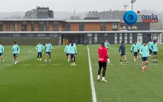 Imagen de la sesión de hoy en Lezama / Imanol Vilella