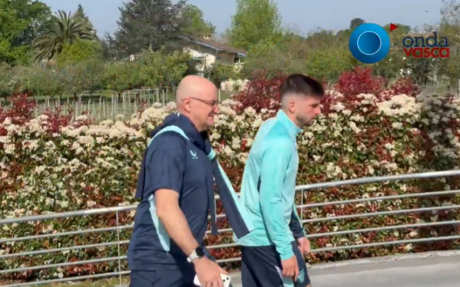 Jesús Areso acompañado de Iñigo San Millán / Imanol Vilella