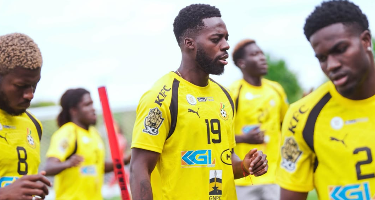 Iñaki Williams durante un entrenamiento de Ghana / BlackStarsGhana