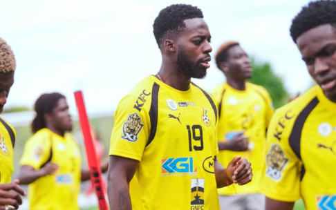Iñaki Williams durante un entrenamiento de Ghana / BlackStarsGhana