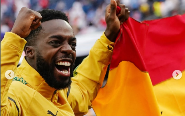 Iñaki Williams celebra la clasificación de Ghana para la siguiente ronda / @GhanaBlackStars