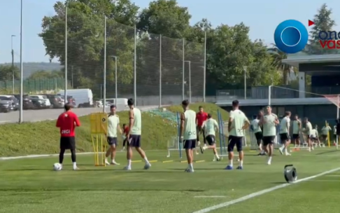 Imagen de la sesión de hoy en Lezama / Imanol Vilella