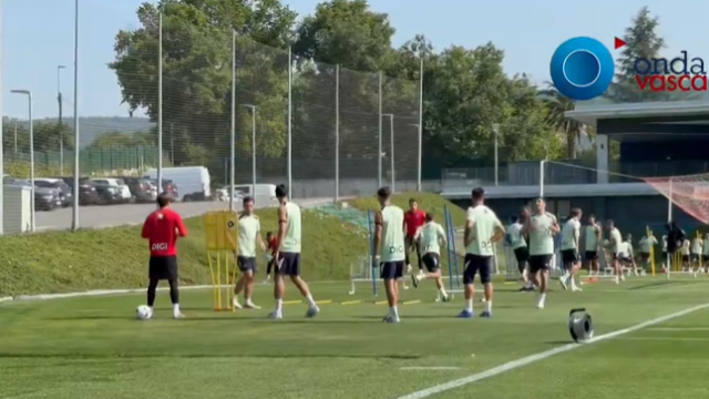 Imagen de la sesión de hoy en Lezama / Imanol Vilella