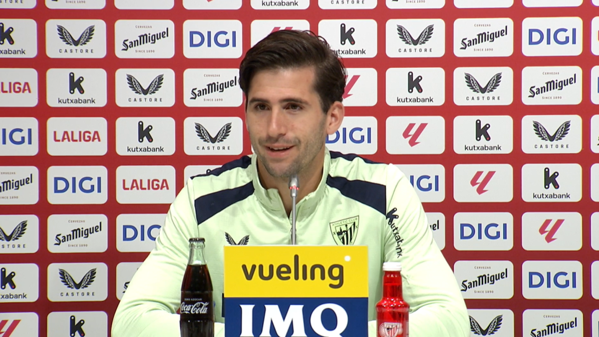 Jesús Areso durante la rueda de prensa de hoy en Lezama / Athletic Play