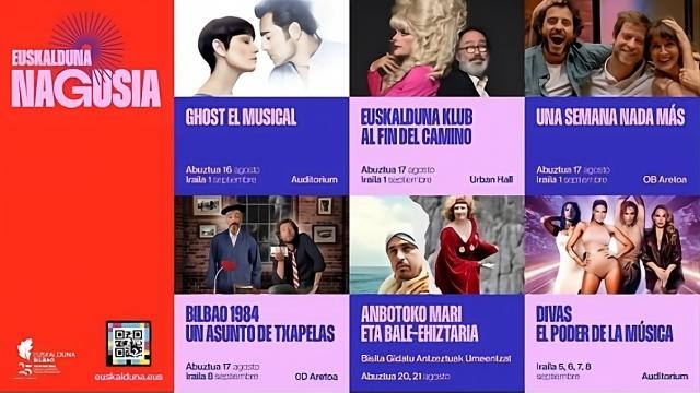 Cartel de la programación del Euskalduna para esta Aste Nagusia
