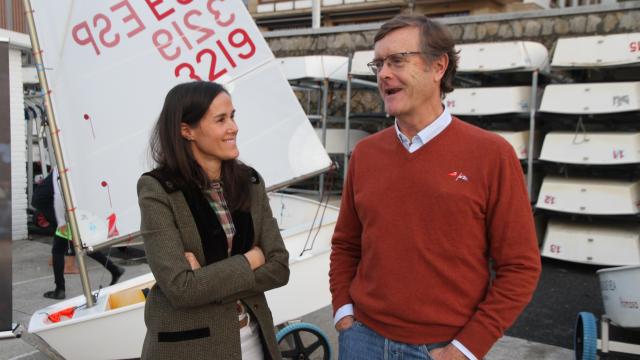 Camen Galdós junto a Manuel Sendagorta. Foto: RCMA-RSC