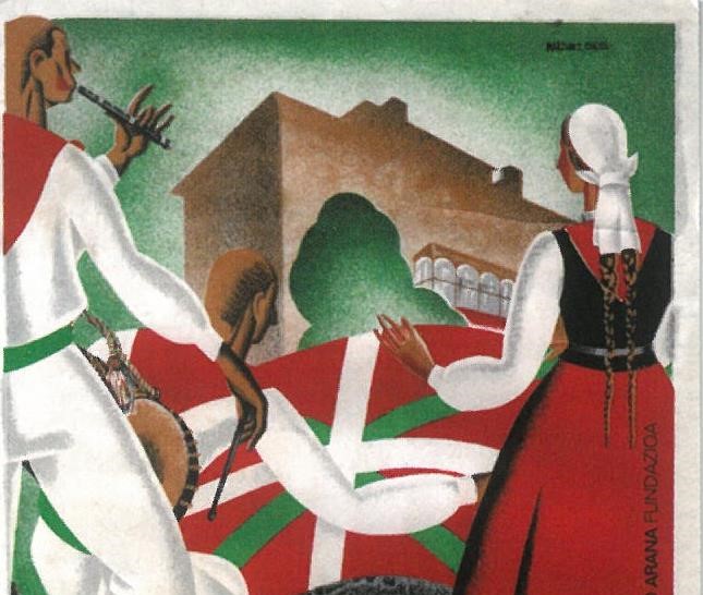 Cartel Aberri Eguna 1932-Bodas de Oro Nacionalismo Vasco