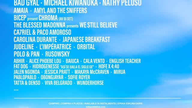 Cartel del Bilbao BBK Live 2025. WEB DEL FESTIVAL