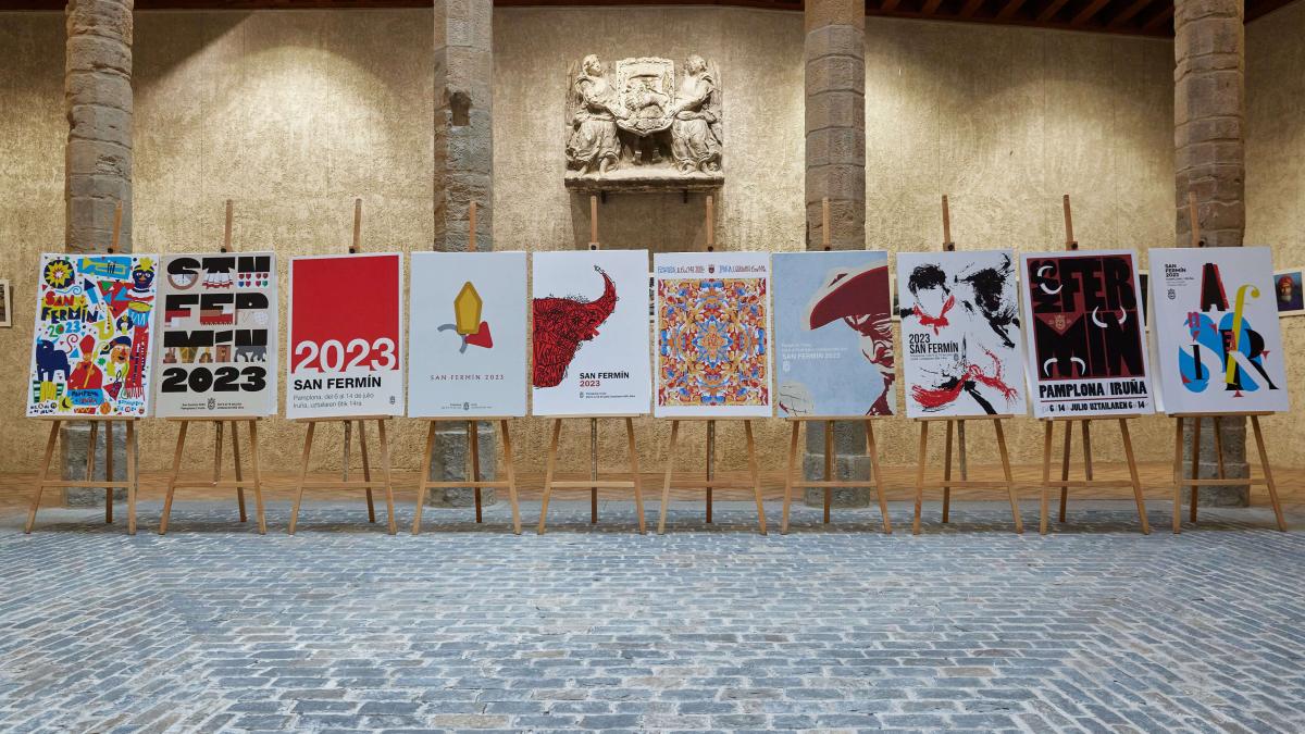 Concurso de carteles del pasado año. Foto: Ayuntamiento de Pamplona